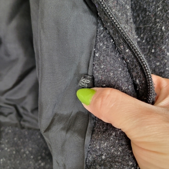 Ada Paris Vintage 1980s Fleck Wool Leather Bomber Jacket 9/10 Biker Glam Rock - Picture 13 of 17